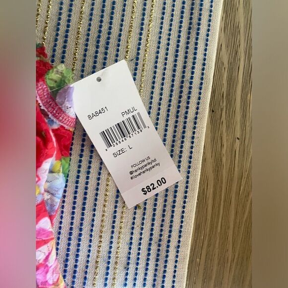 Hanky Panky  one piece body suit womens size L Multicolored Floral Print NWT - Picture 11 of 12